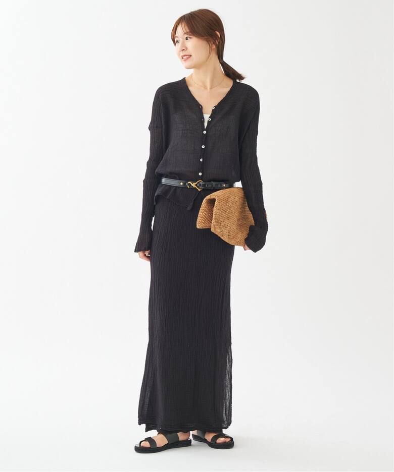 LES ATELIERS FRANCAIS DE CONFECTION 別注 Vネック ブラウス（シャツ  