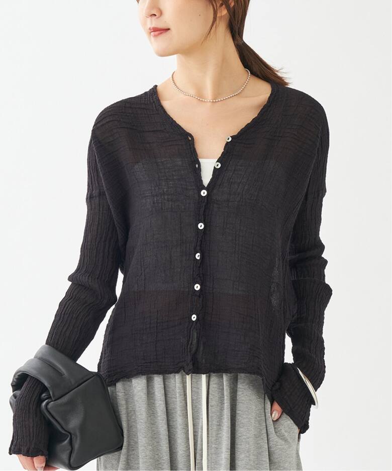 LES ATELIERS FRANCAIS DE CONFECTION 別注 Vネック ブラウス（シャツ  