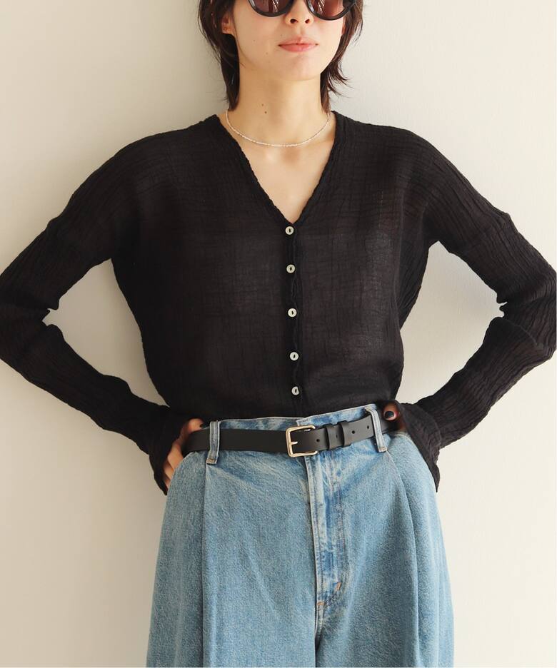 LES ATELIERS FRANCAIS DE CONFECTION 別注 Vネック ブラウス（シャツ 