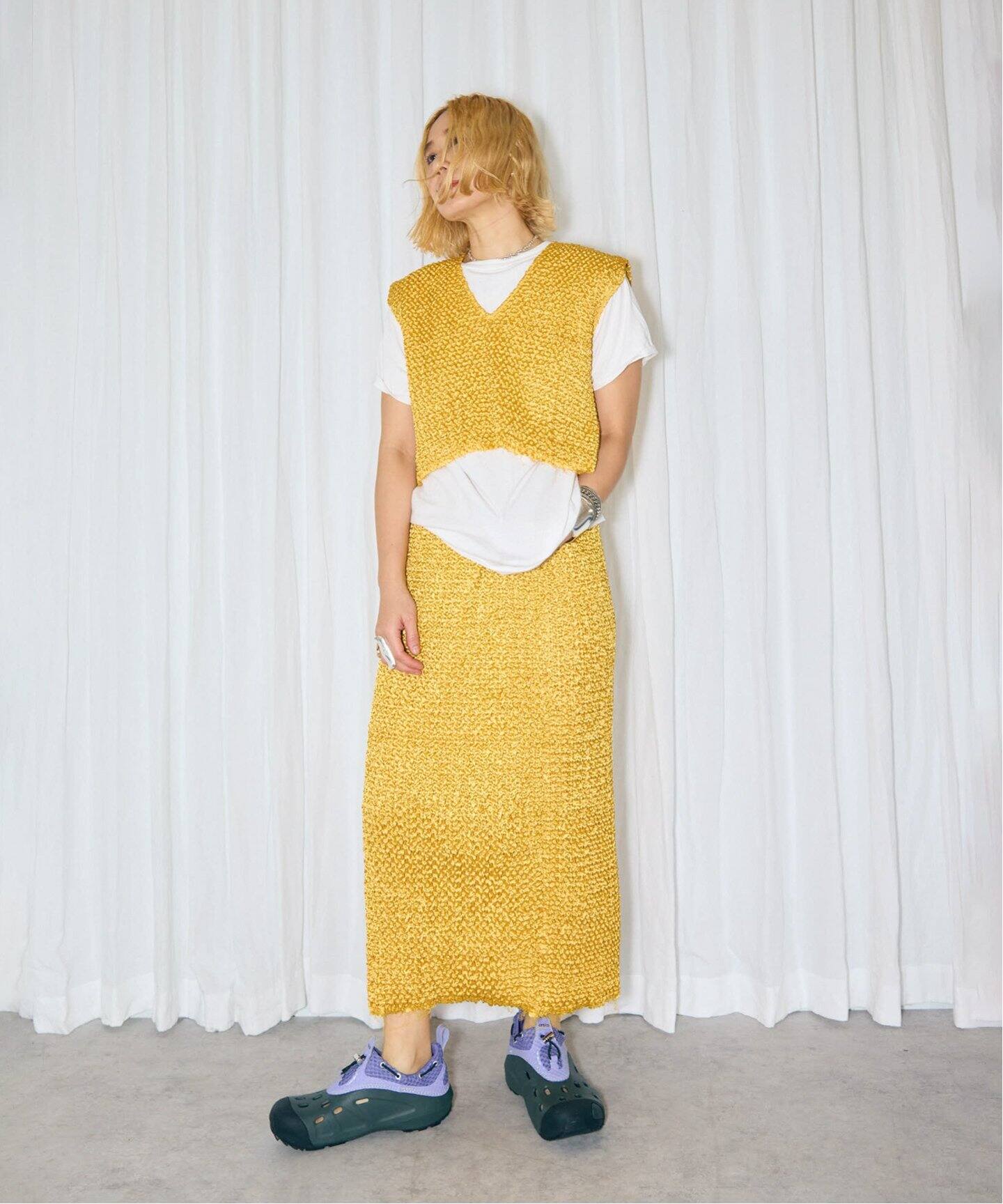VARIATION PLEATS スカート（ロング・マキシ丈スカート
