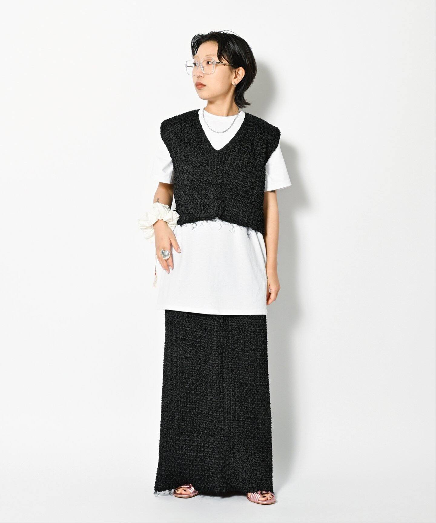 VARIATION PLEATS スカート（ロング・マキシ丈スカート