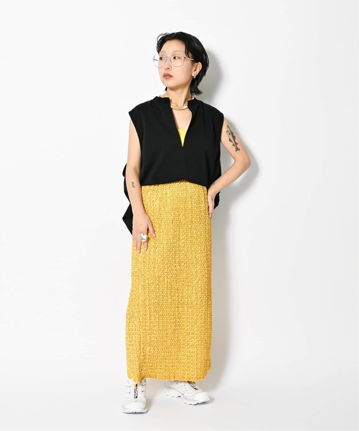 VARIATION PLEATS スカート（ロング・マキシ丈スカート