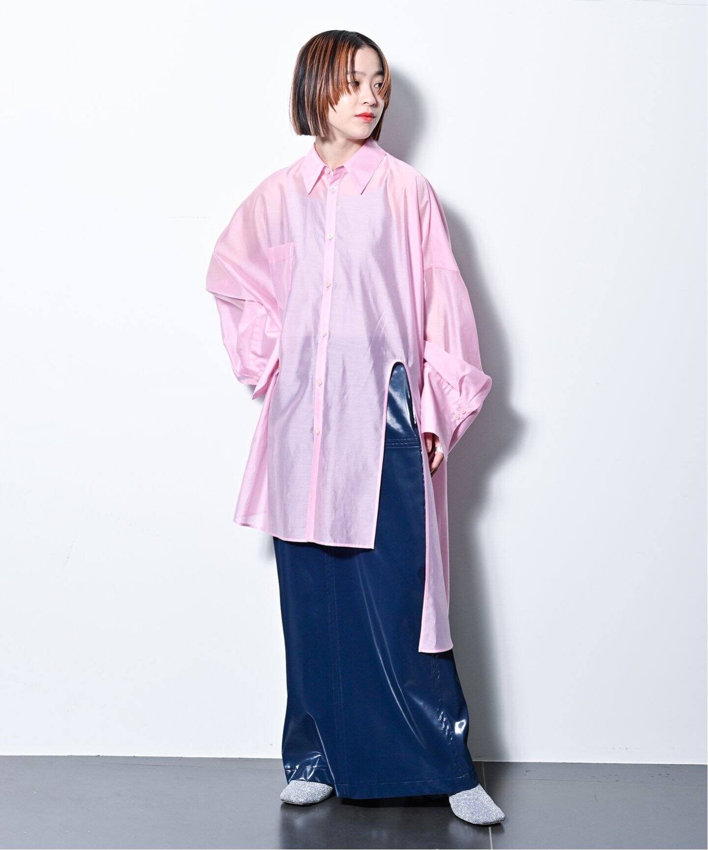 ENAMEL FAUX LEATHER スカート（ロング・マキシ丈スカート）｜CITYSHOP