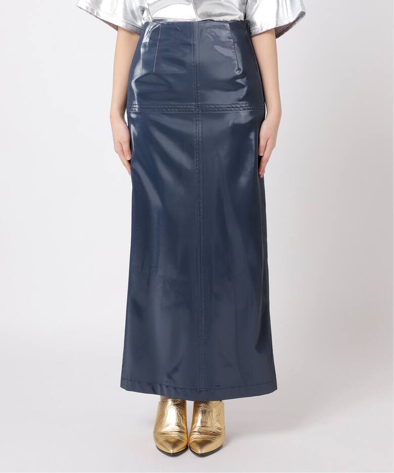 ENAMEL FAUX LEATHER スカート（ロング・マキシ丈スカート）｜CITYSHOP 