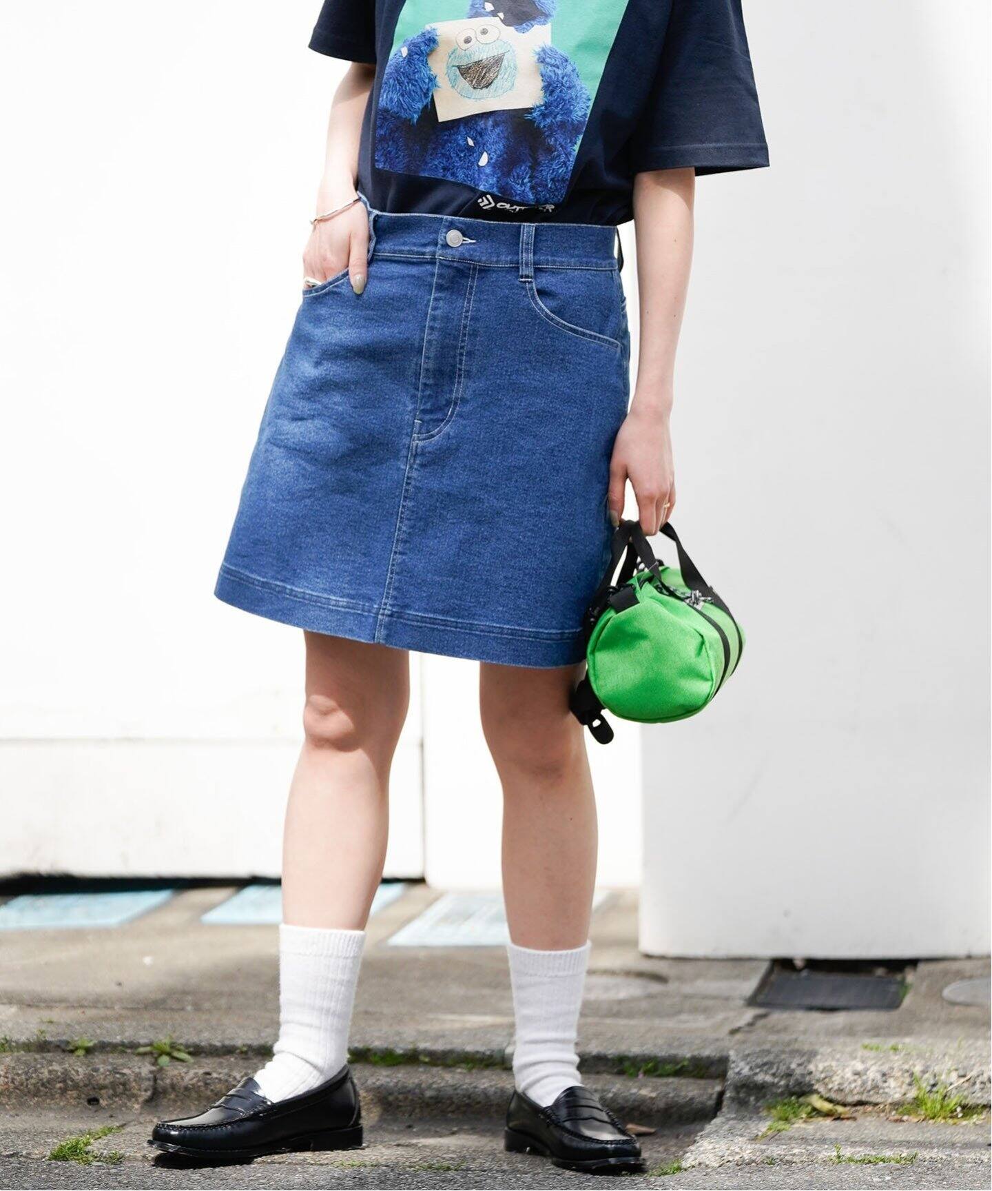 アウトドアプロダクツ　デニムスカート FREAK'S STORE スカート OUTDOOR PRODUCTS × ZERO-TEX（R） for