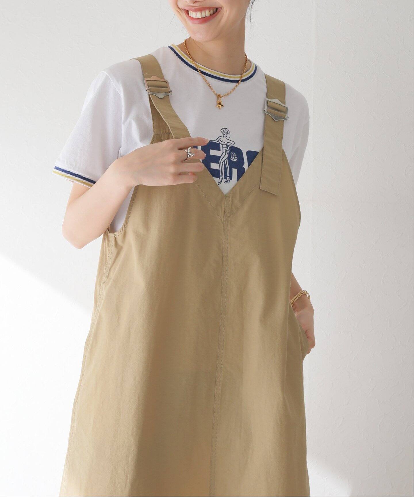 DANTON / ダントン】v-neck overalls skirt（その他スカート）｜BOICE  