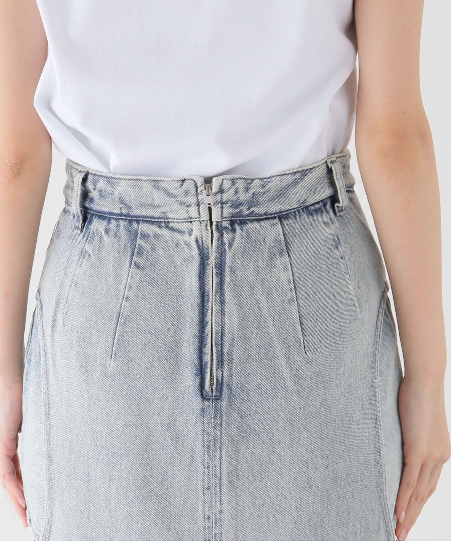 CLANE CIRCLE CUT LAYERED DENIM SKIRT（その他スカート）｜BOICE FROM  