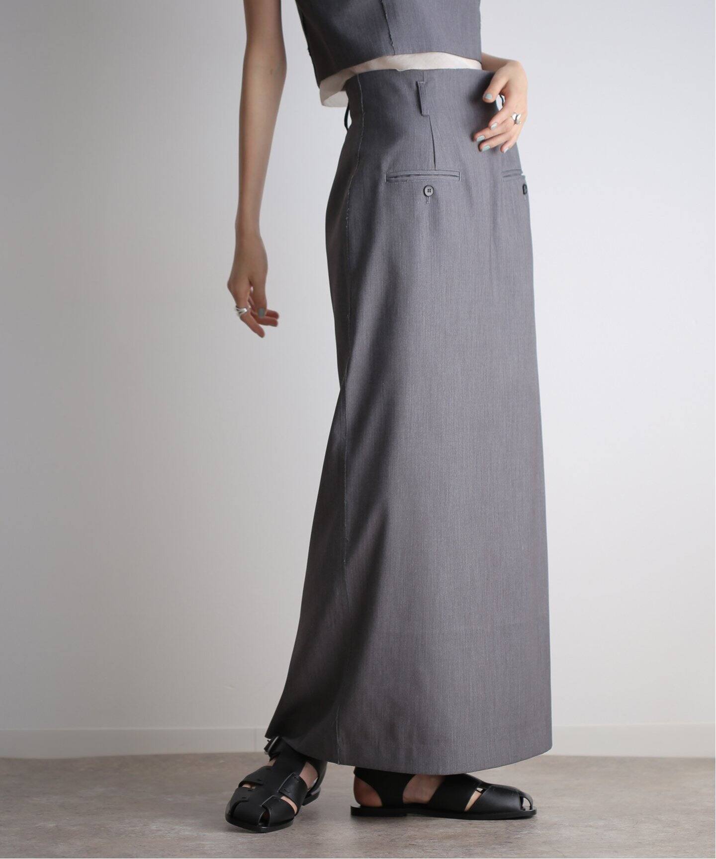 anuke Twill Pocket Skirt 62410803（ロング・マキシ丈スカート 