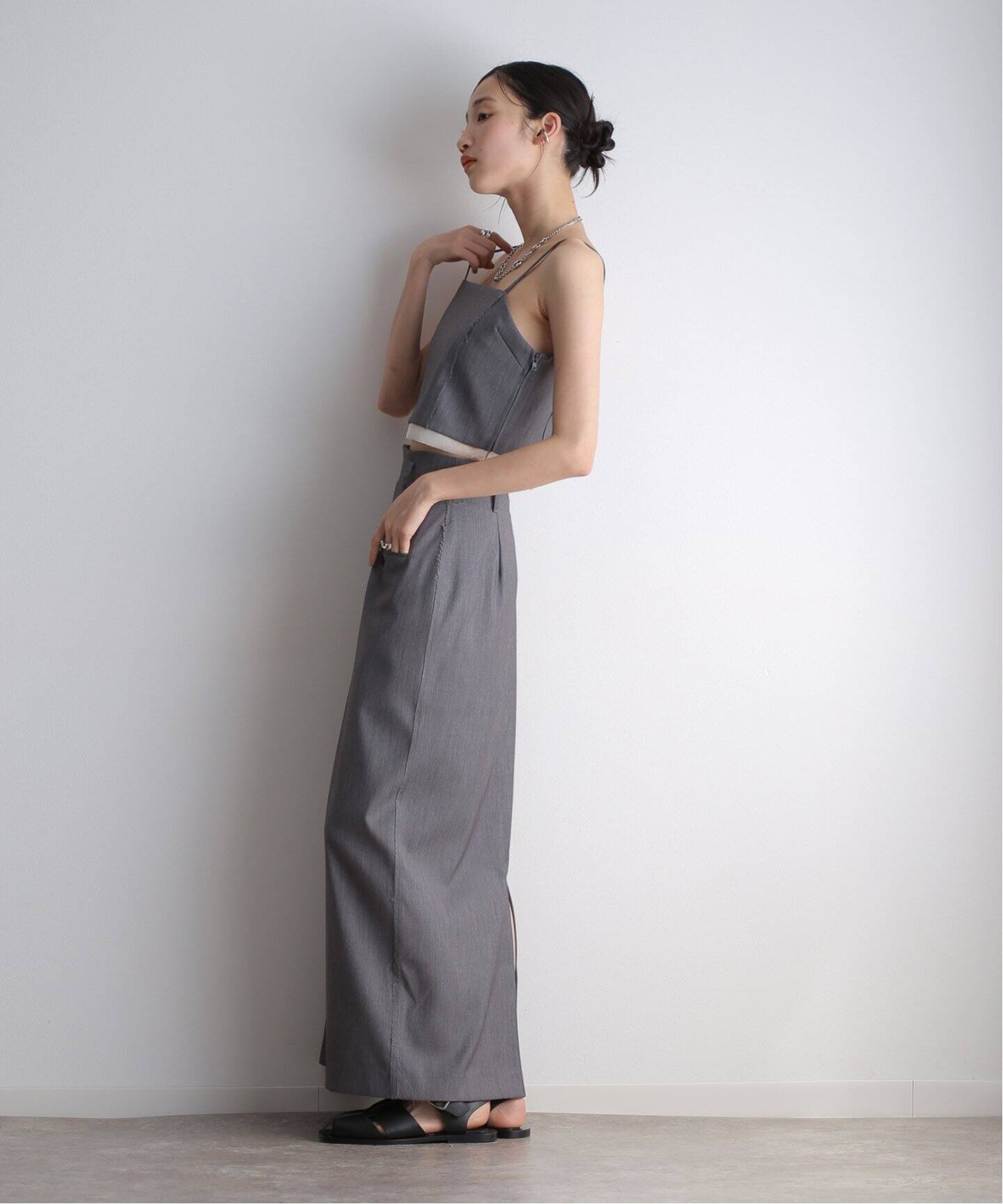 anuke Twill Pocket Skirt 62410803（ロング・マキシ丈スカート 