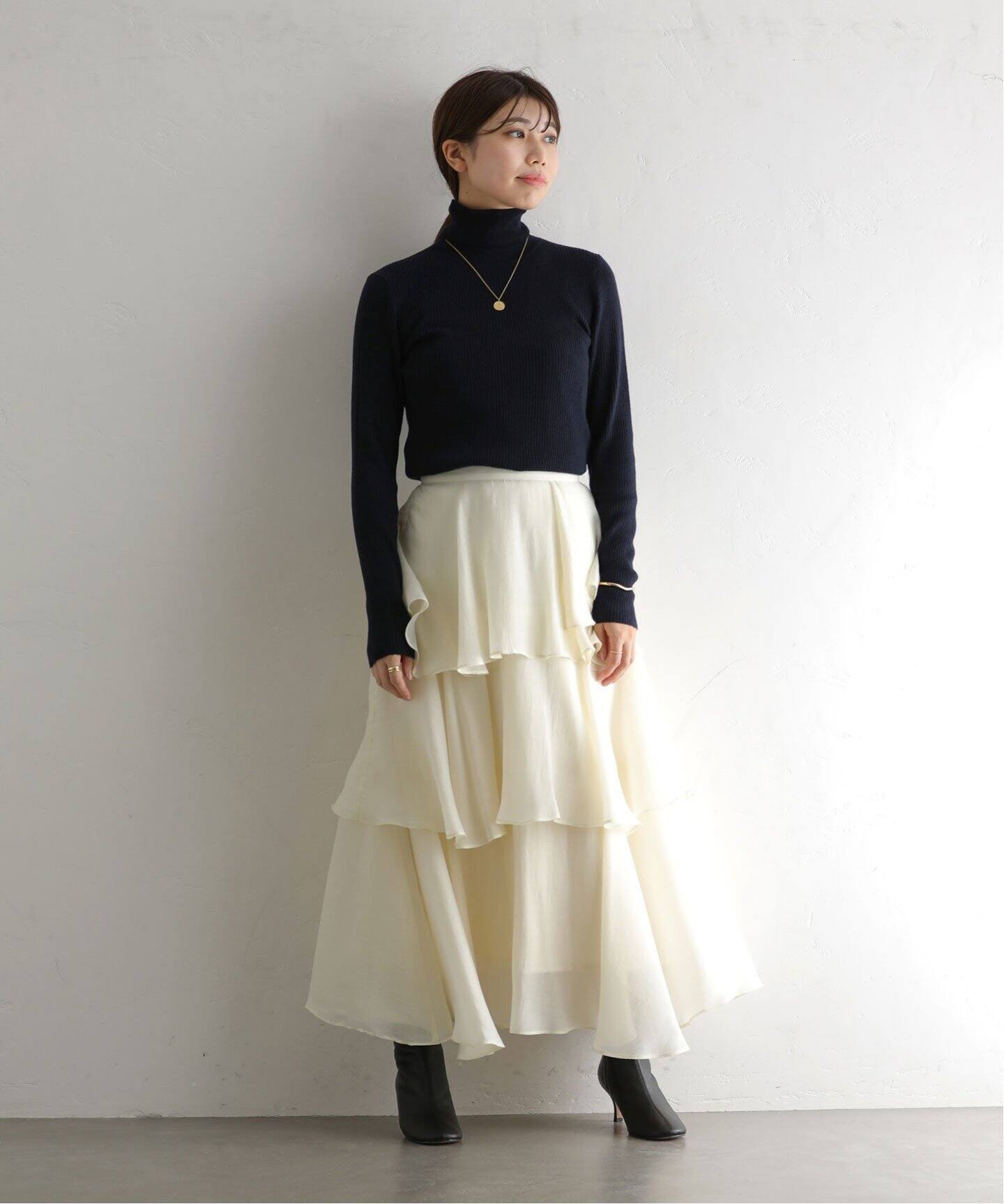 エアリーティアードスカート（ロング・マキシ丈スカート）｜La  