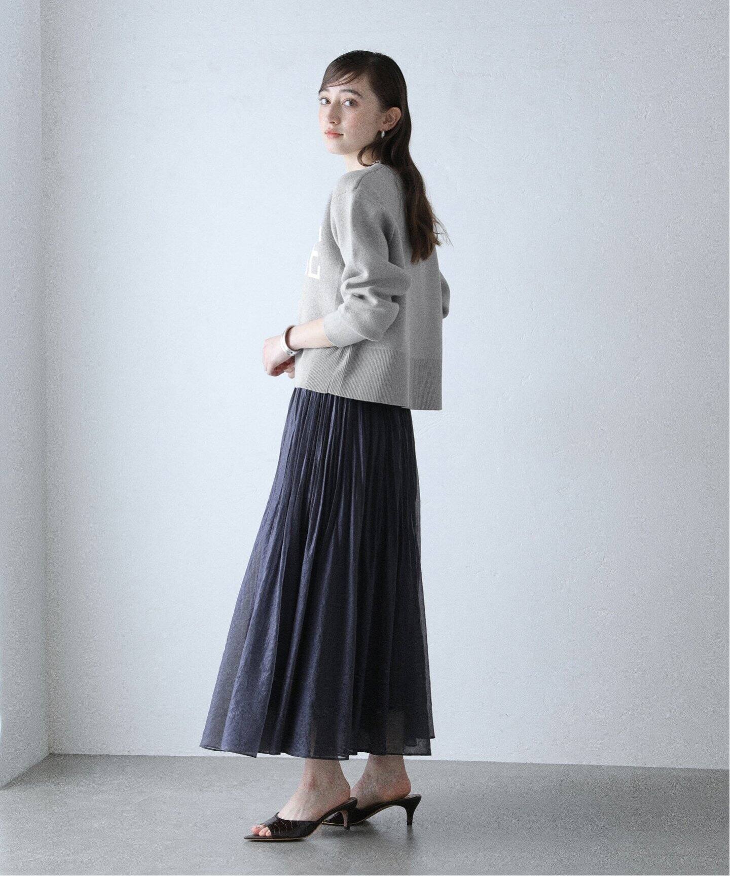 マチャット♡ランダムプリーツスカート （ウエストゴム/洗える】シアー  