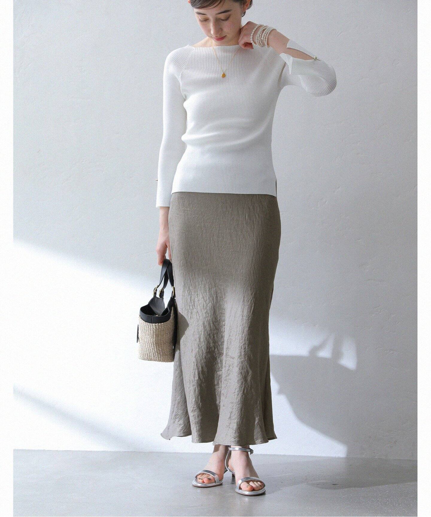 洗える】ヴィンテージサテンスカート（ロング・マキシ丈スカート）｜La  