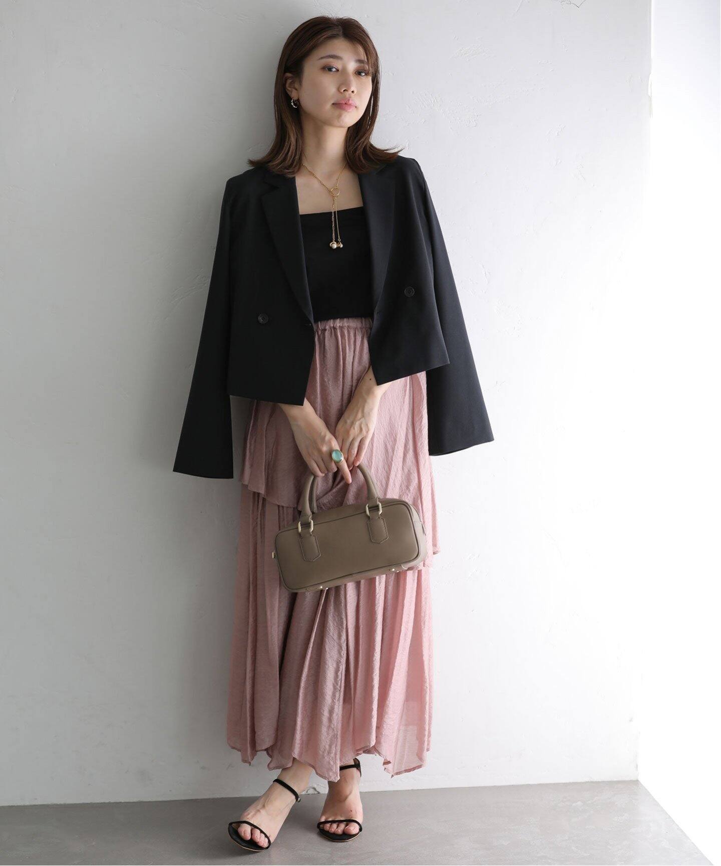 シアーティアードスカート（ロング・マキシ丈スカート）｜La Totalite  