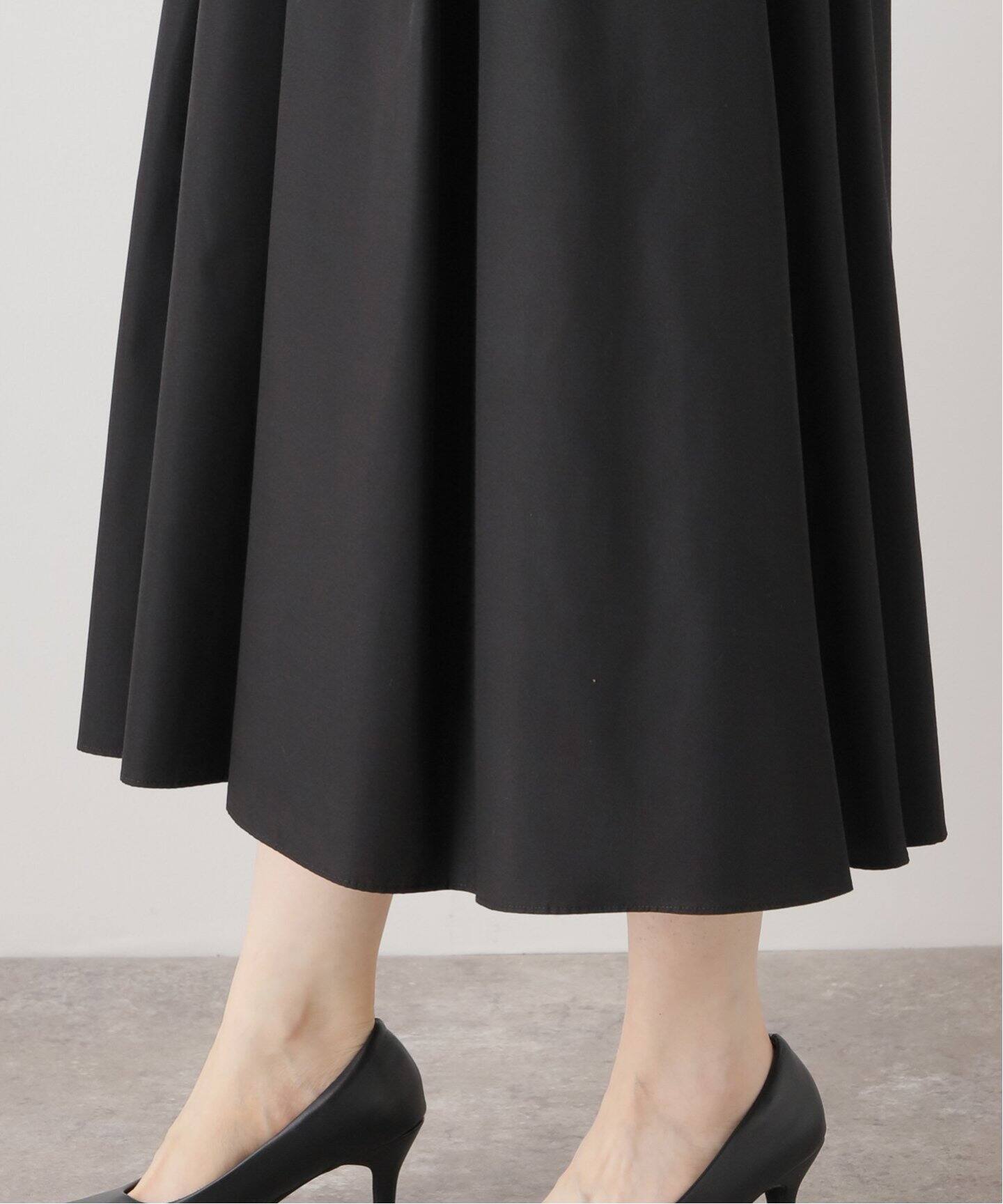 タックフレアボリュームスカート（ロング・マキシ丈スカート）｜La  