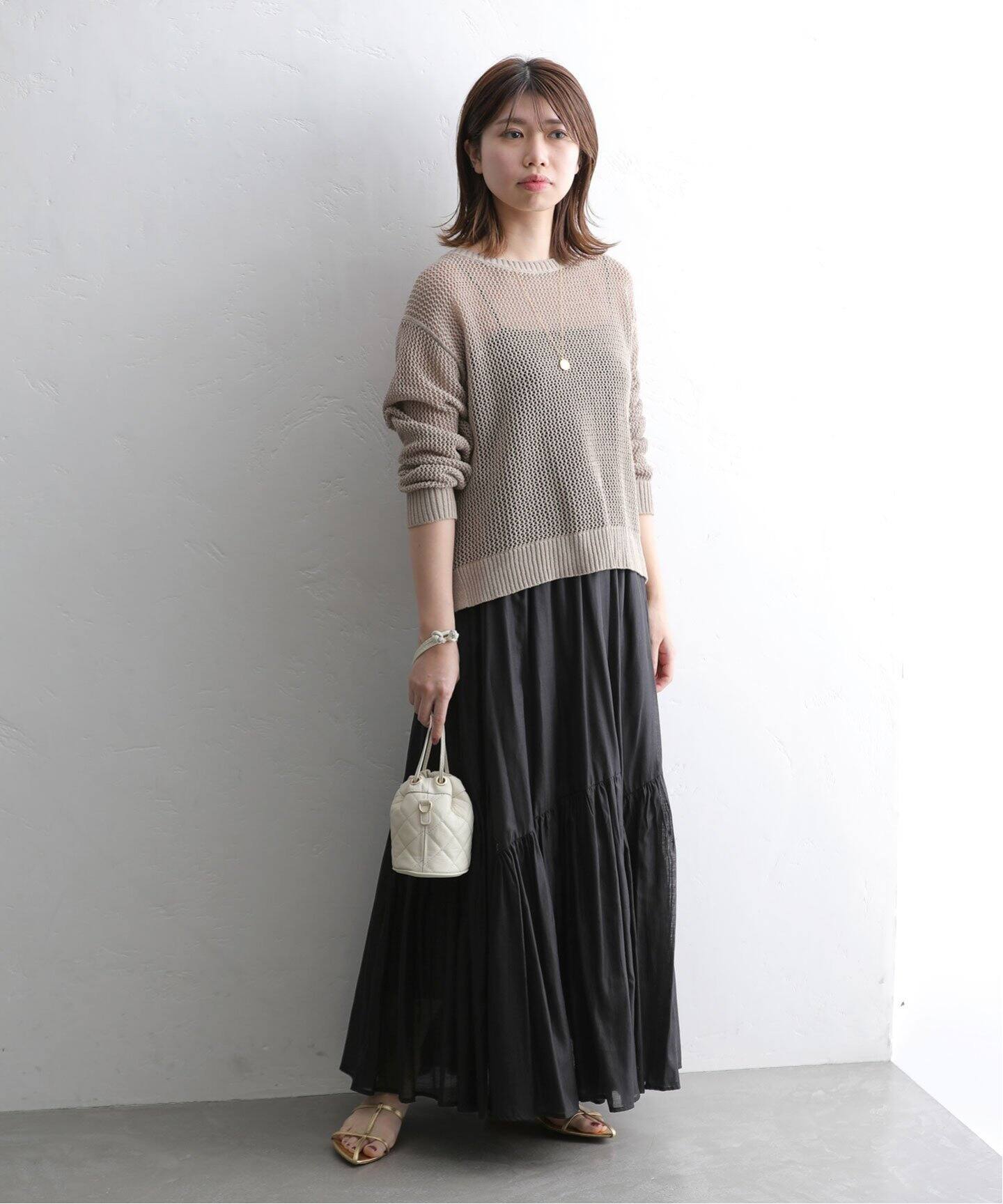 ボリュームティアードスカート（ロング・マキシ丈スカート）｜La  