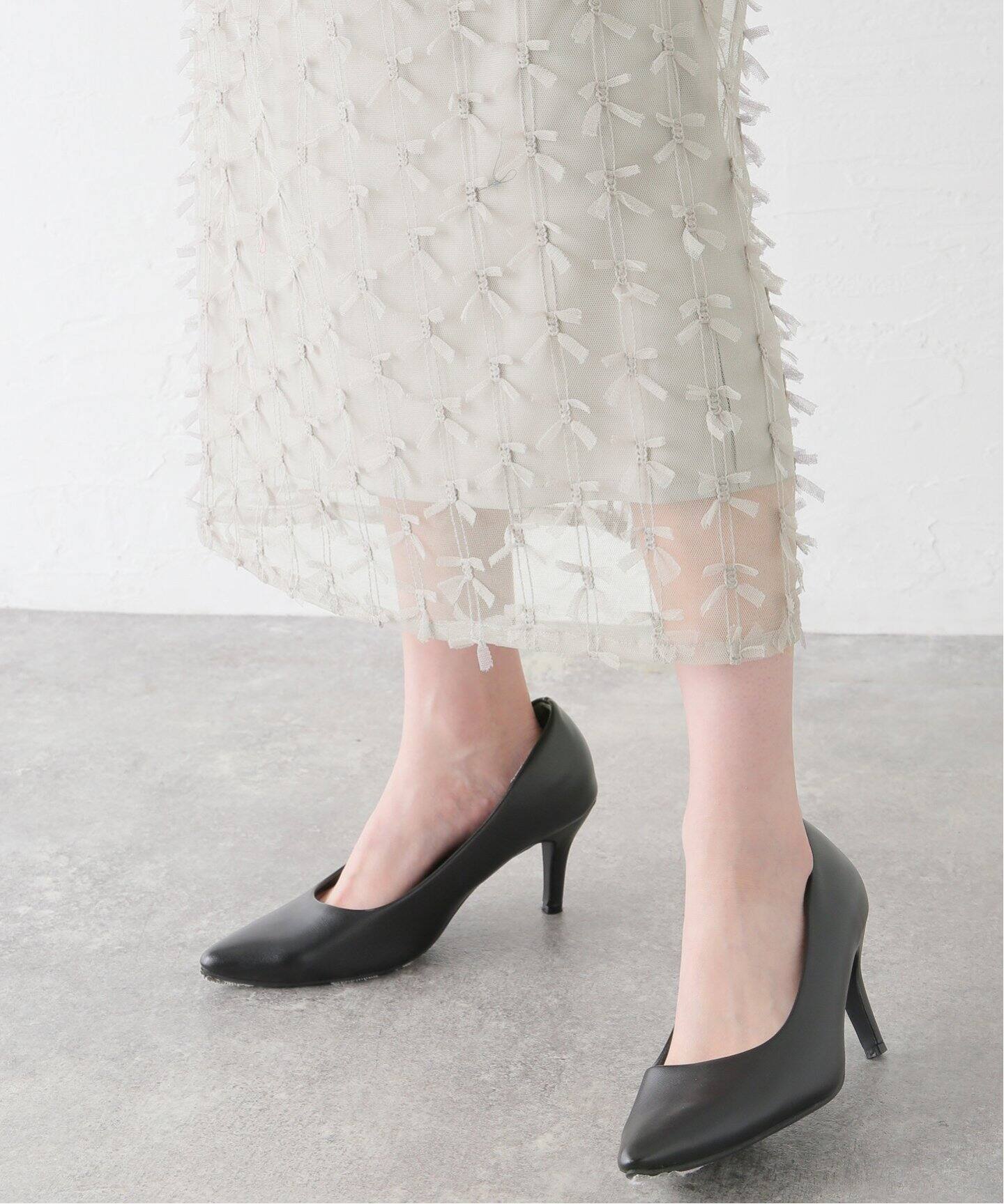 チュールフリルスカート（ロング・マキシ丈スカート）｜La Totalite  