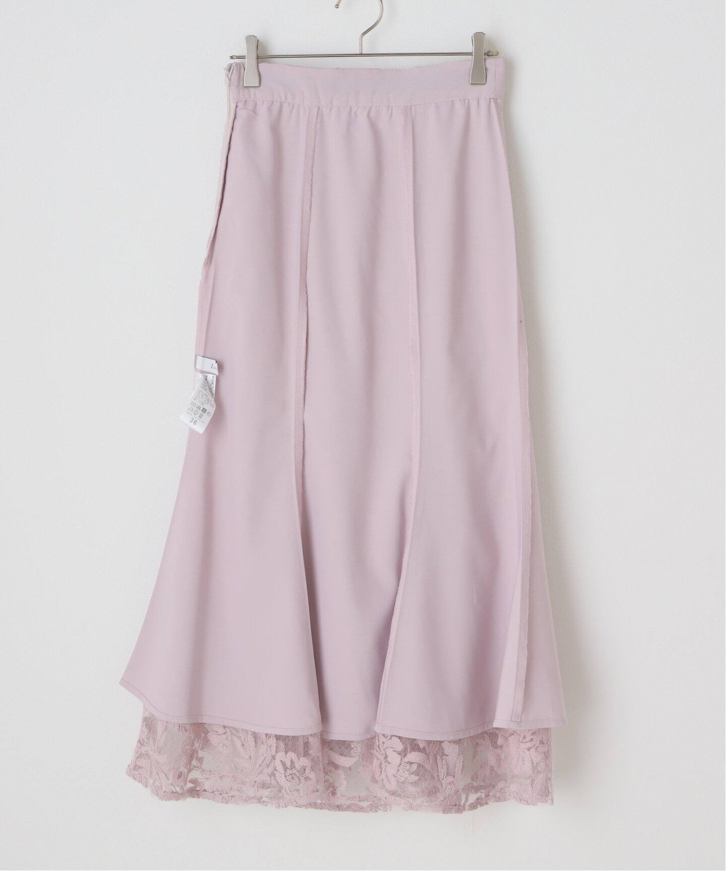 エンブロイダリーチュールスカート（ロング・マキシ丈スカート）｜La  