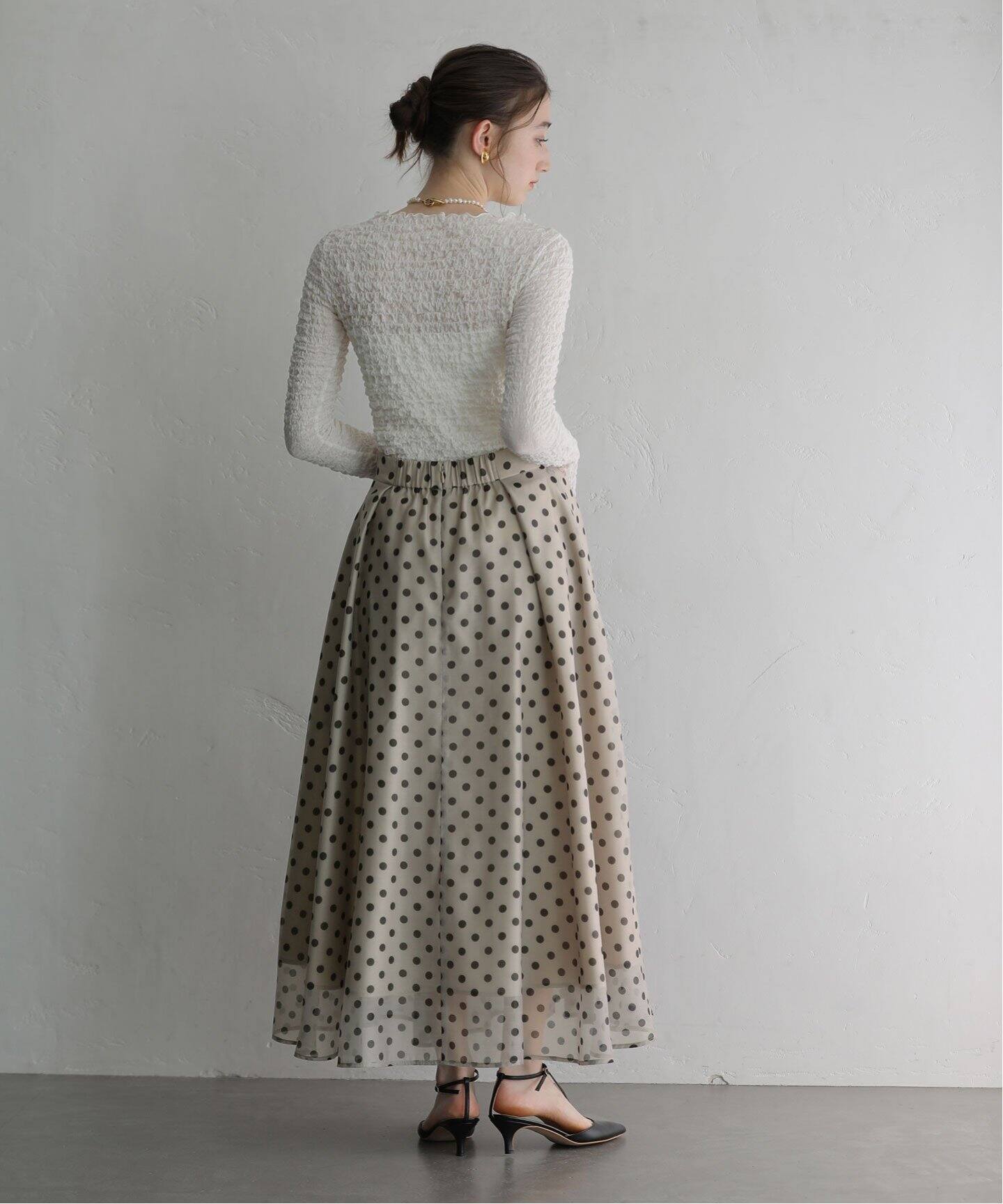 シアードットスカート（ロング・マキシ丈スカート）｜La Totalite（ラ  