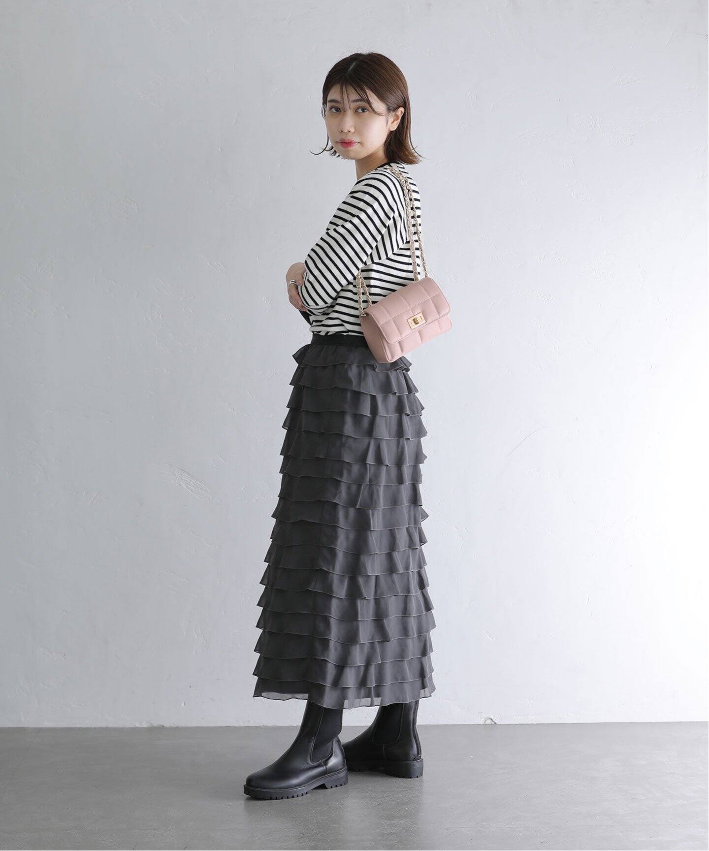 TORRAZZO DONNA/トラッゾドンナ】Ruffle Skirt（ロング・マキシ丈  