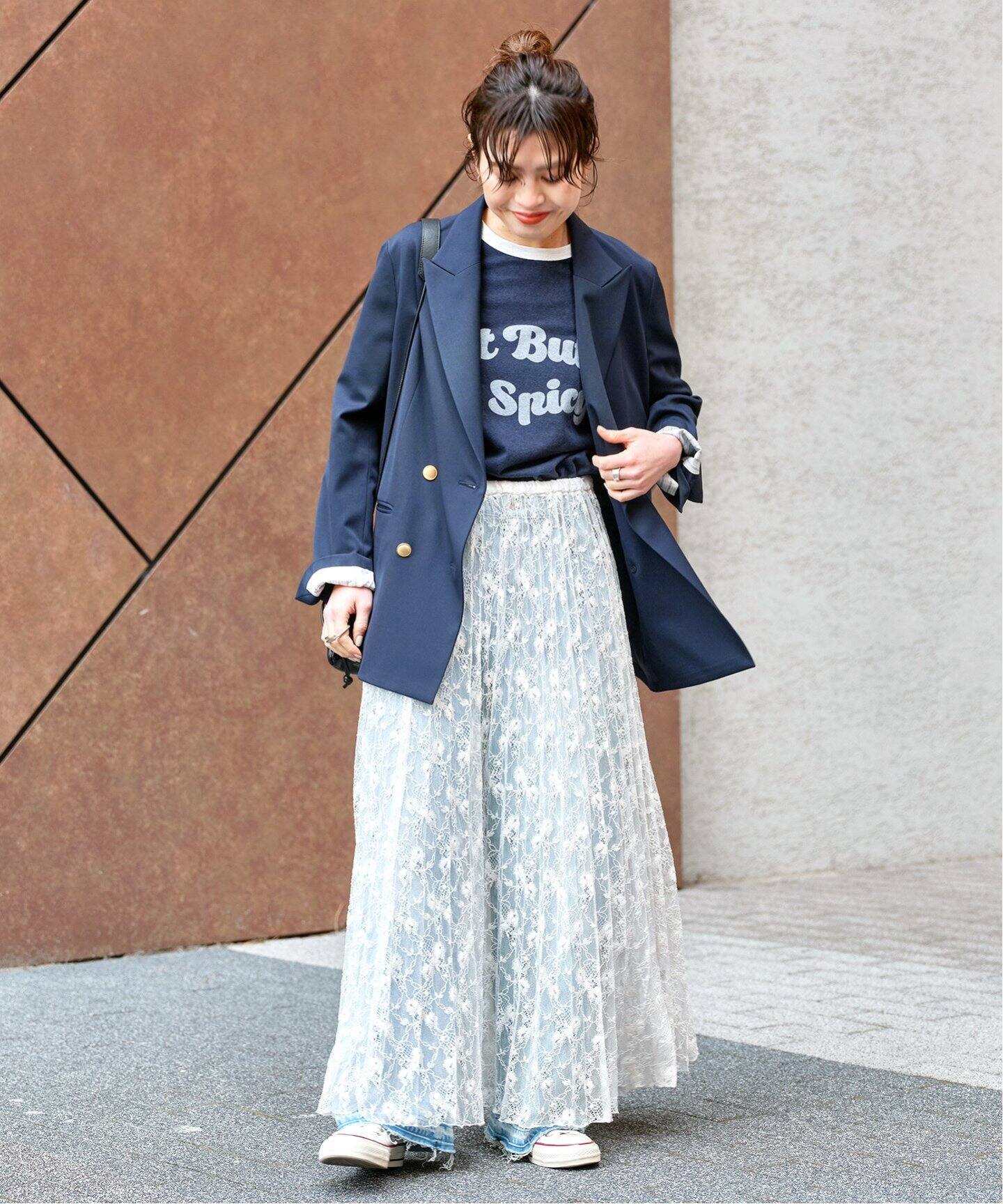 シアーレースプリーツスカート（ロング・マキシ丈スカート）｜Spick  