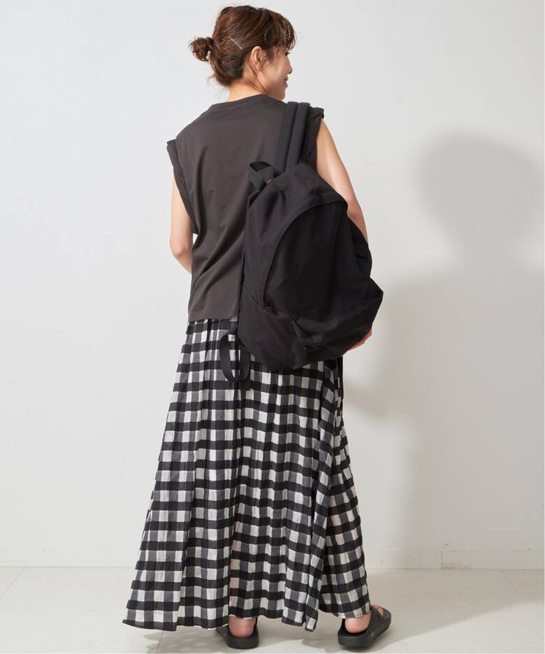 シアーギンガムチェックスカート（ロング・マキシ丈スカート）｜Spick  