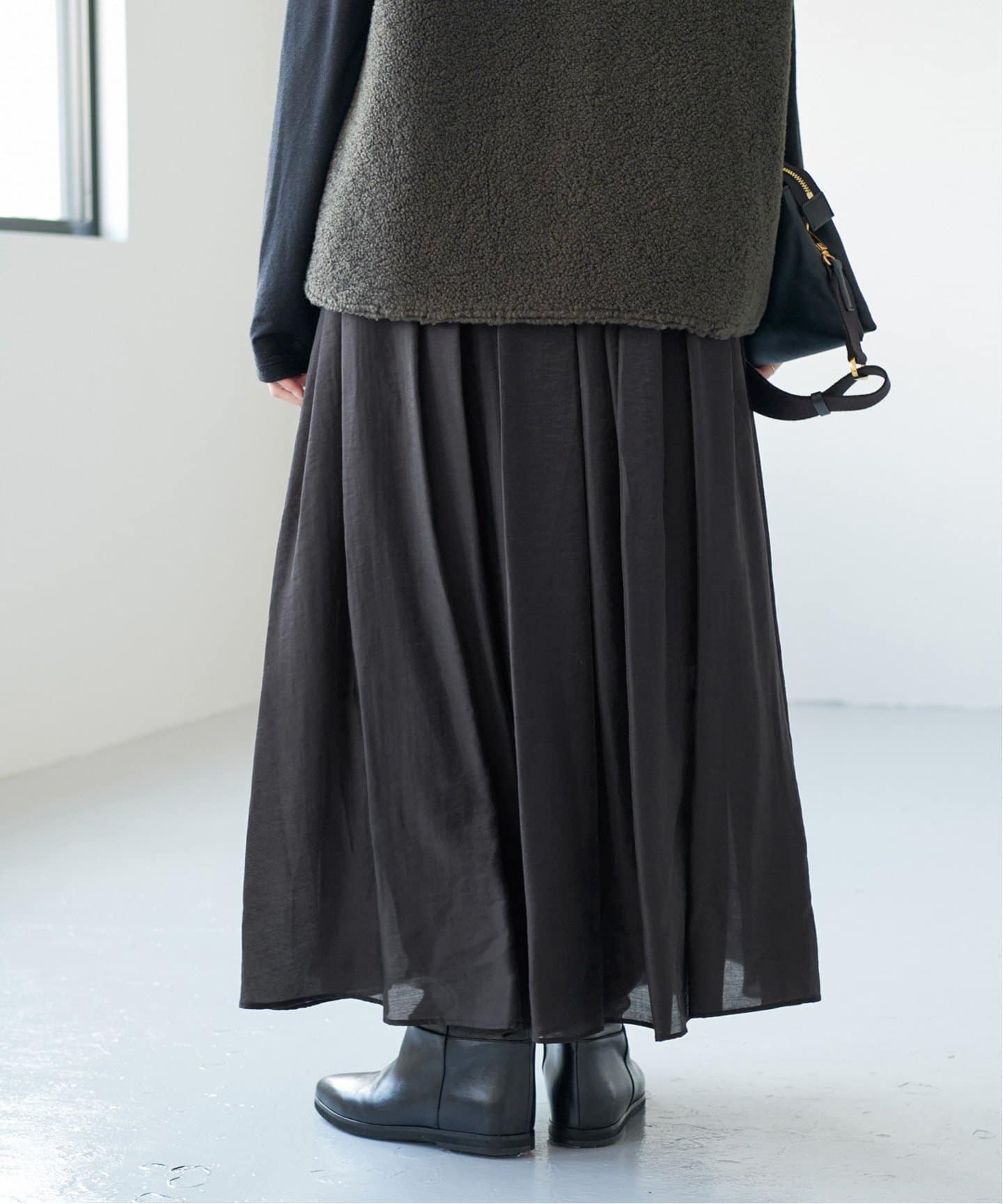 シアーフレアスカート（ロング・マキシ丈スカート）｜Spick and