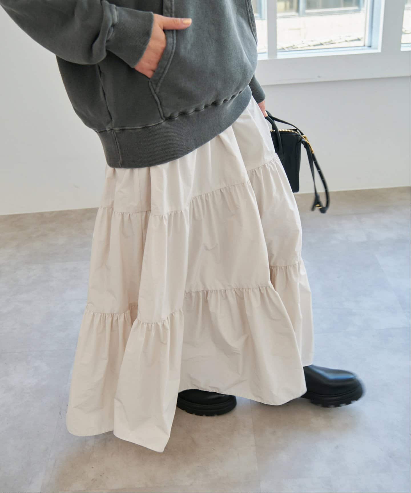 エアリーティアードスカート(ロング・マキシ丈スカート)|Spick and エアリーティアードスカート(ロング・マキシ丈スカート)|Spick and