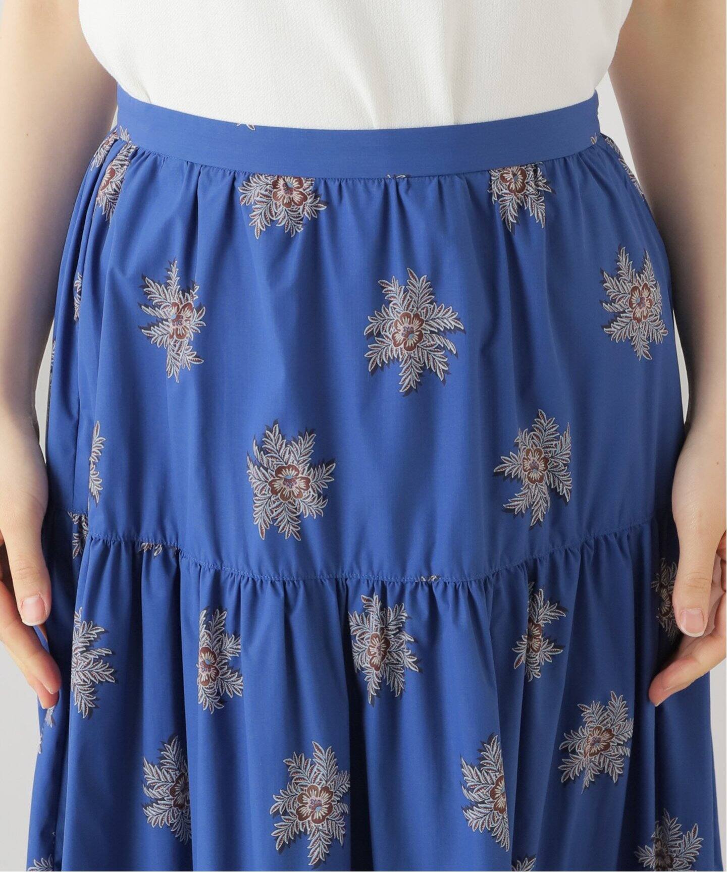 LIBERTYティアードギャザースカート（ロング・マキシ丈スカート  