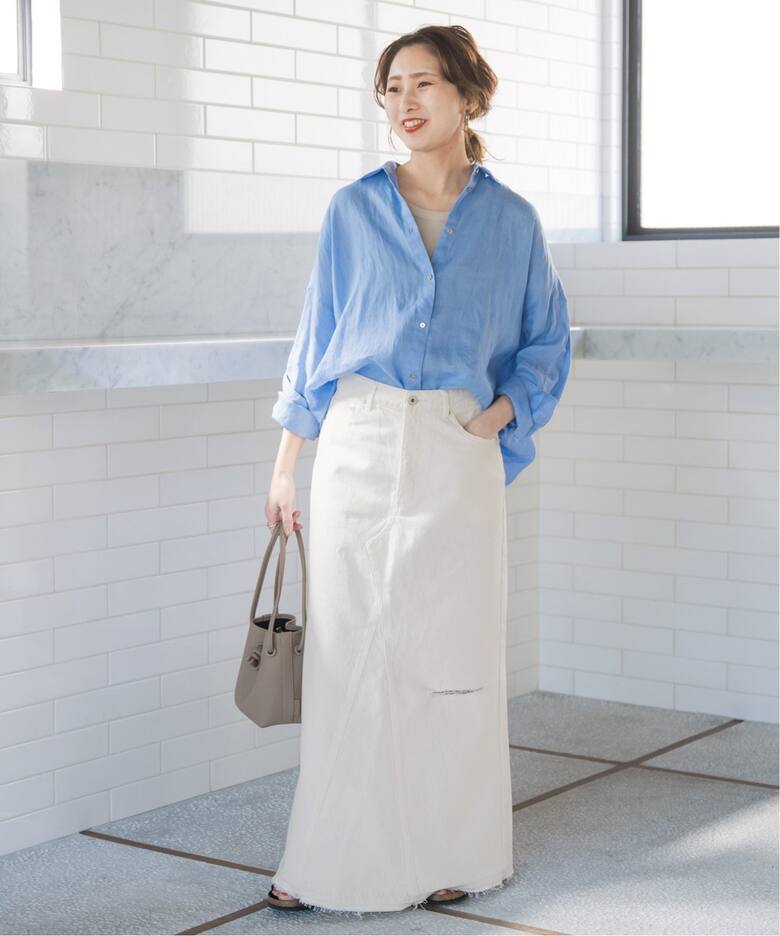 5 1/2 FLARE LINE SKIRT（デニムスカート）｜Spick and Span（スピック  
