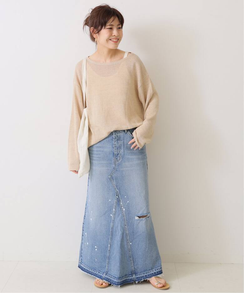 Spick & Span 5 1/2 FLARE LINE SKIRT 