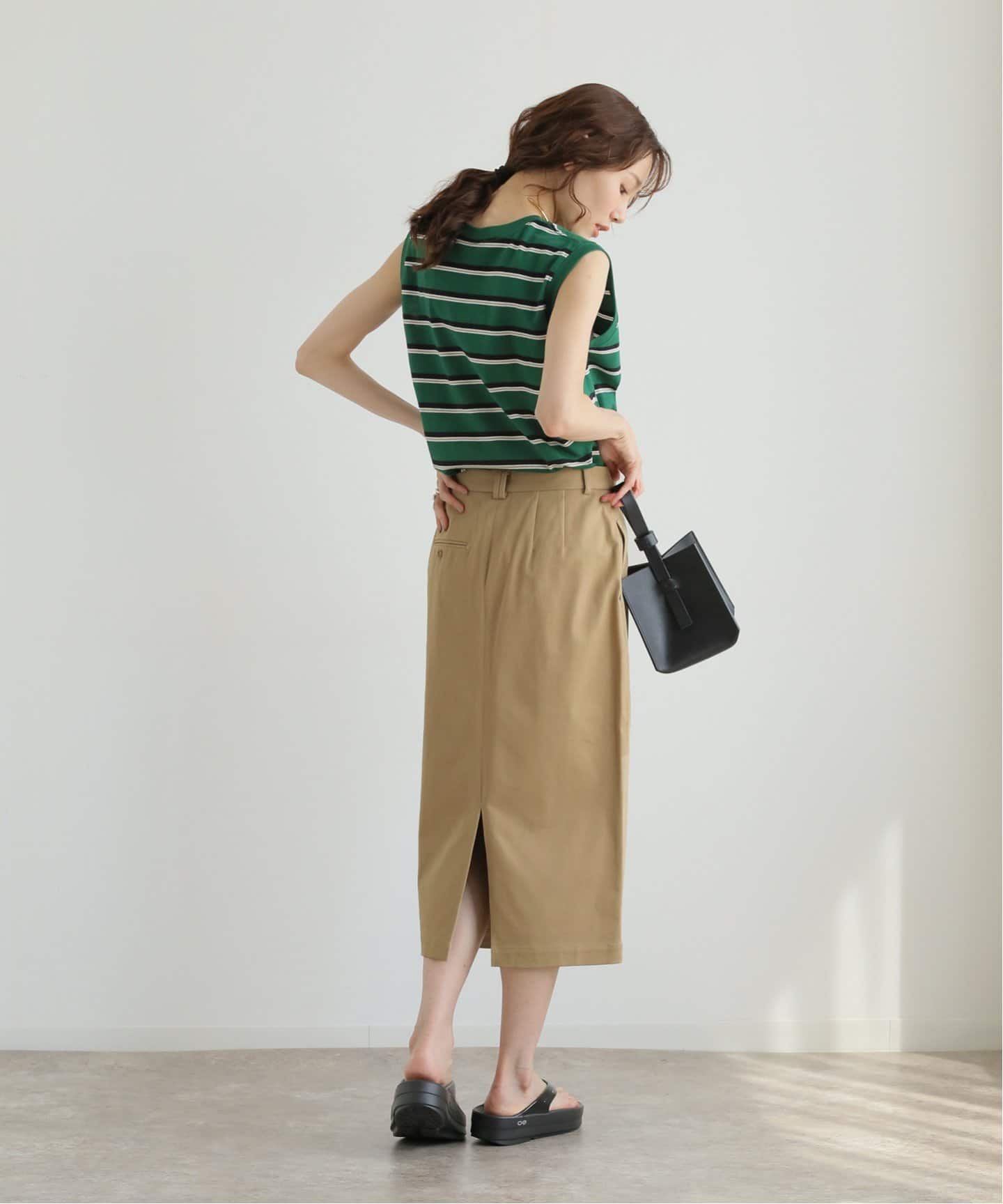 A-KRIS ベージュ タイトスカート A-KRIS ベージュ タイトスカート 美人百花掲載》ストレッチ