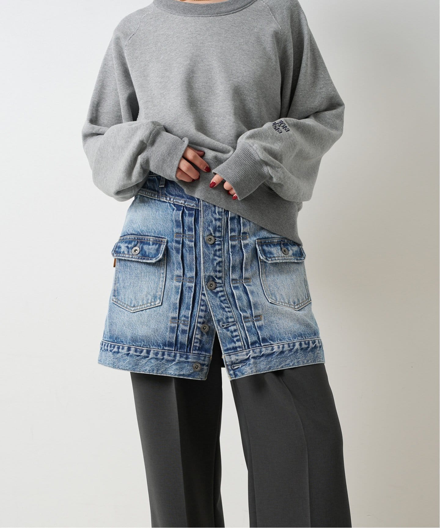 5 1/2 1ST LINE MINI SKIRT（デニムスカート）｜Spick & Span