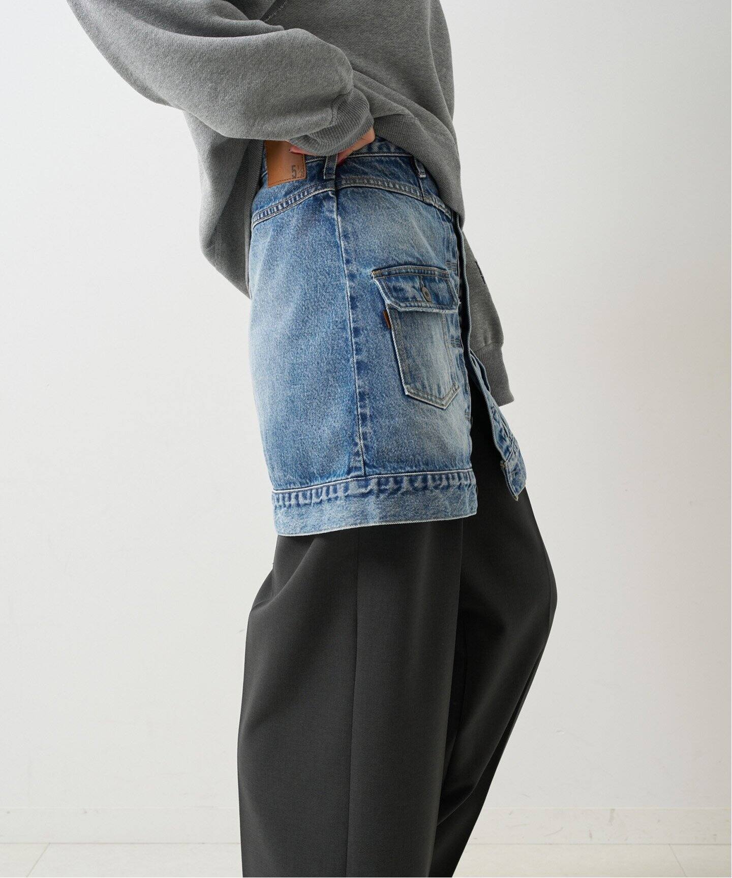 5 1/2 1ST LINE MINI SKIRT（デニムスカート）｜Spick and Span