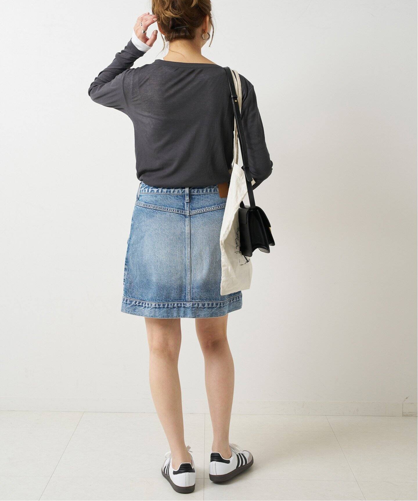 5 1/2 1ST LINE MINI SKIRT（デニムスカート）｜Spick and Span  