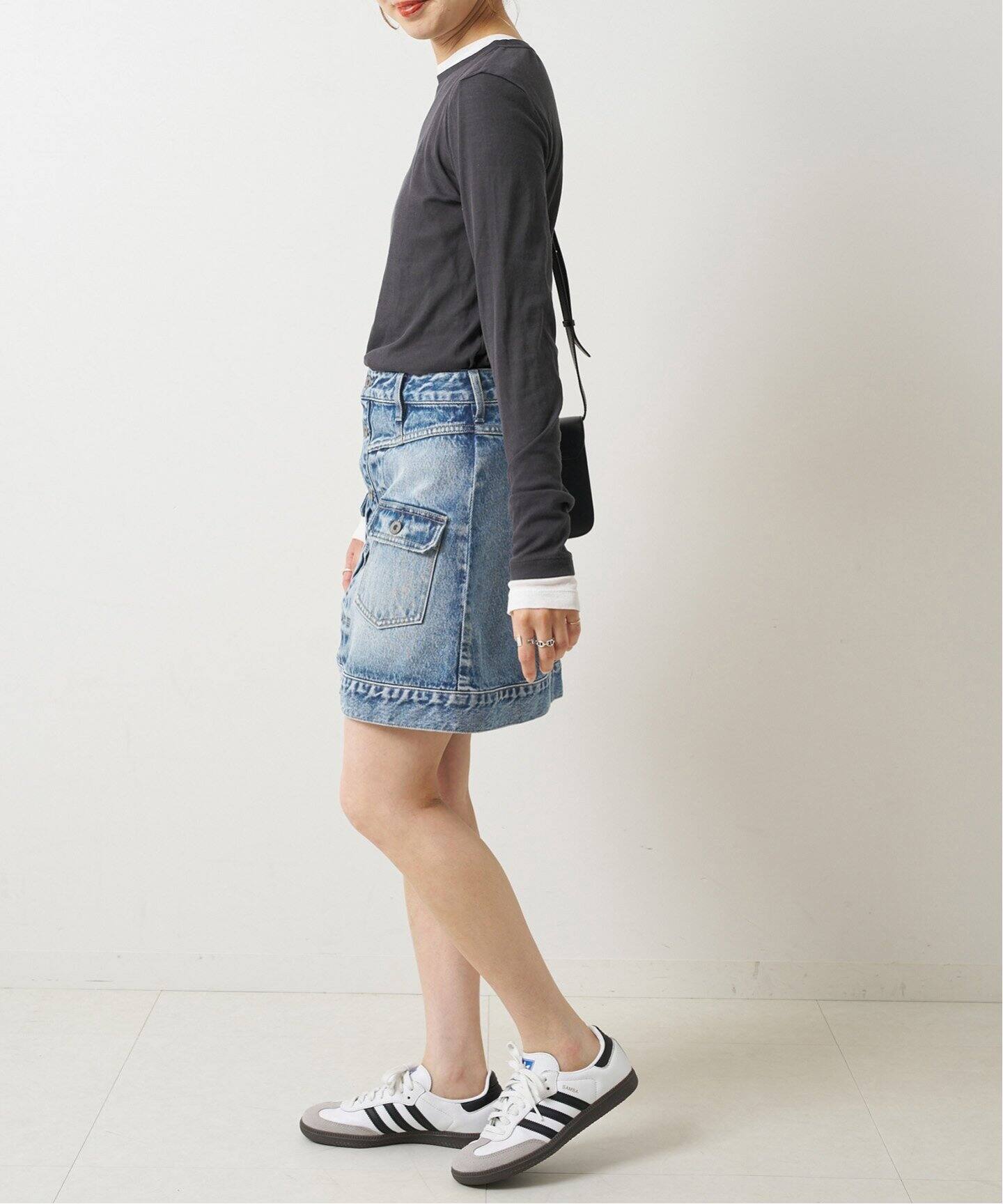 ≪予約≫5 1/2 1ST LINE MINI SKIRT（デニムスカート）｜Spick and  