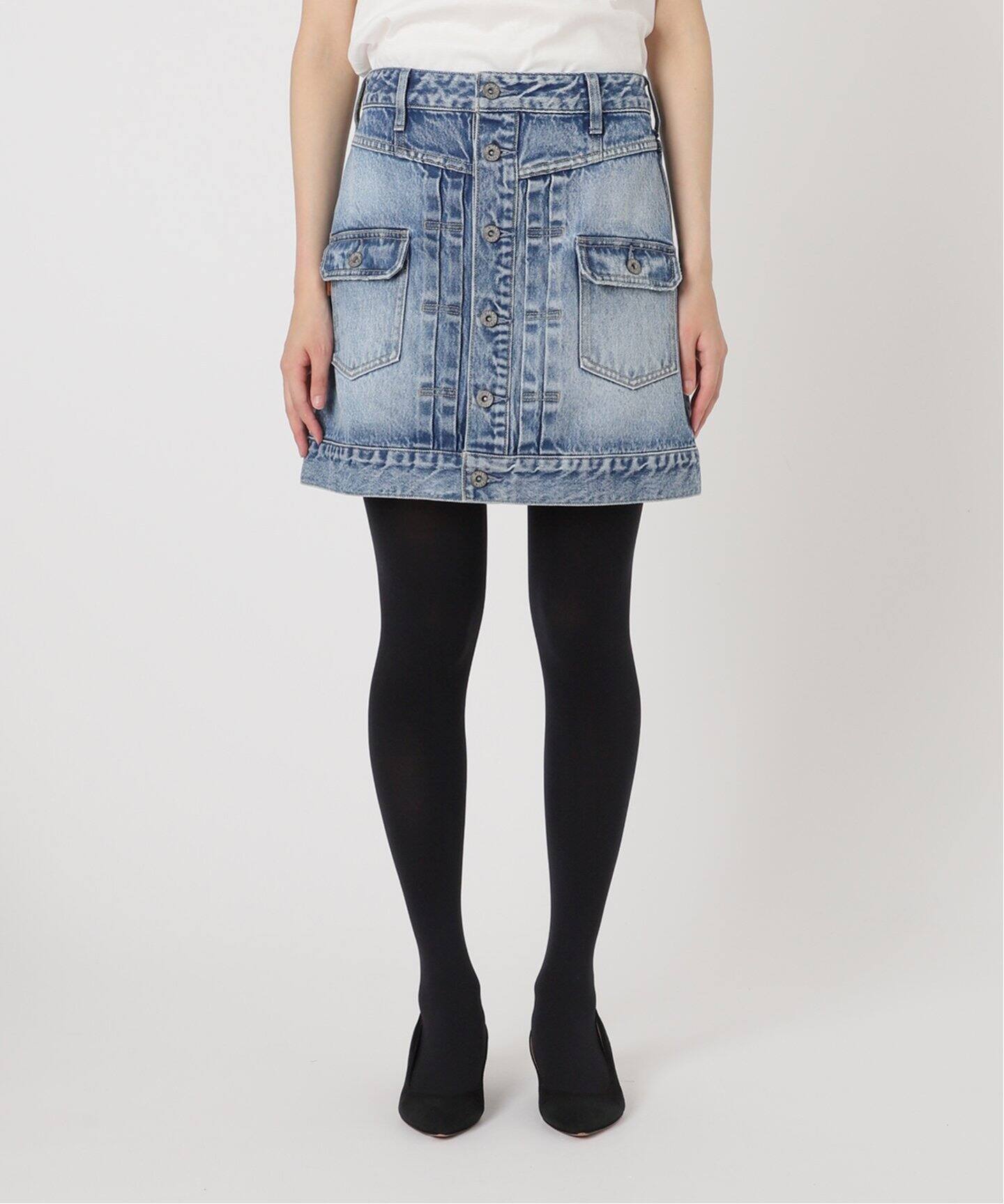 5 1/2 1ST LINE MINI SKIRT（デニムスカート）｜Spick and Span  