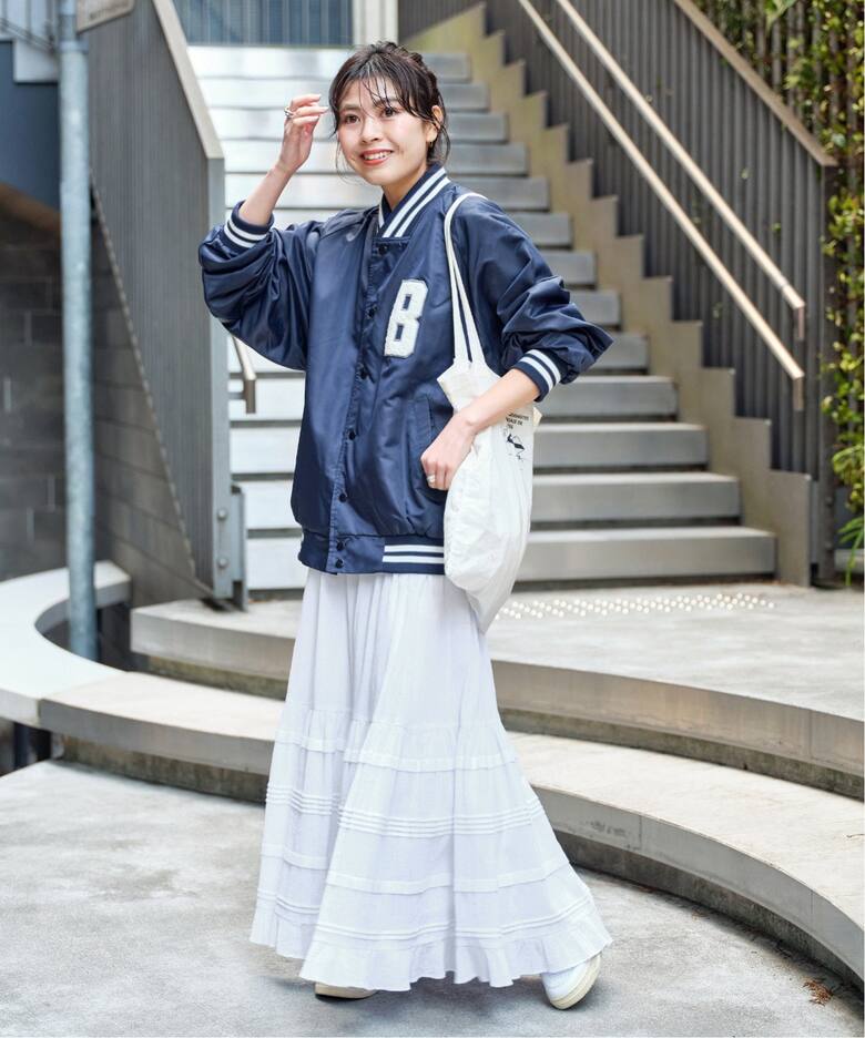 コットンクレープギャザースカート（ロング・マキシ丈スカート  