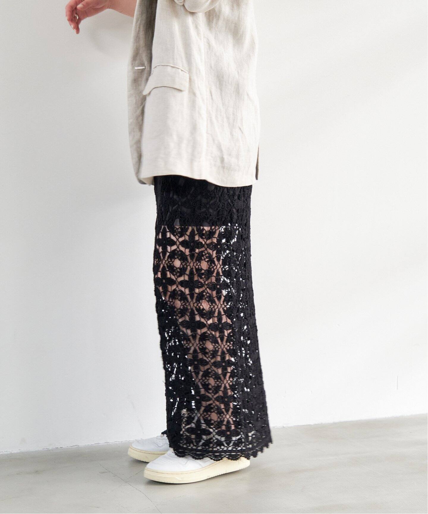 S.Shiori*S カギ針ニットスカート（ロング・マキシ丈スカート）｜Spick  