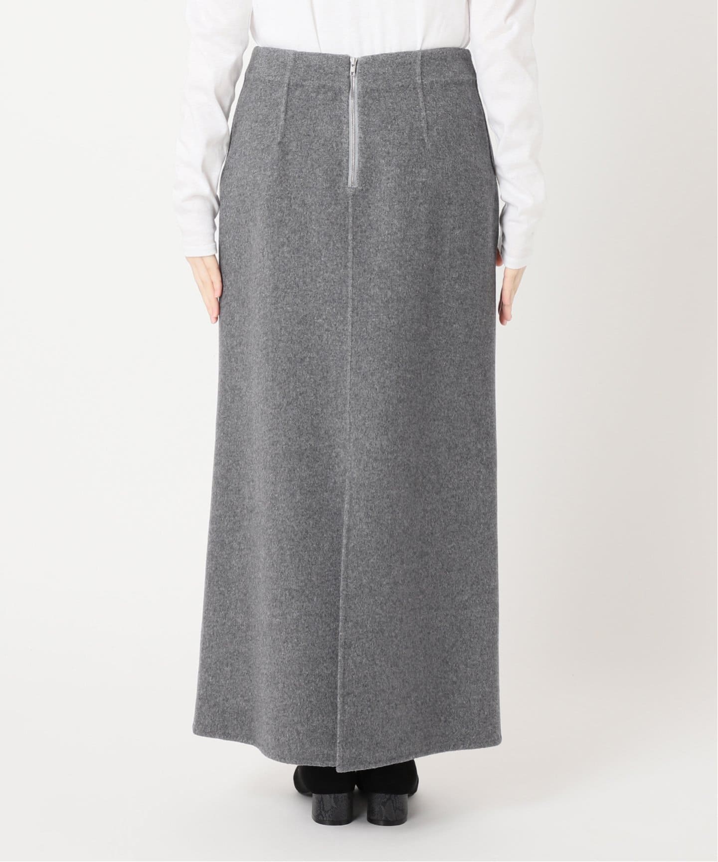 ダブルフェイストラペーズスカート（ロング・マキシ丈スカート