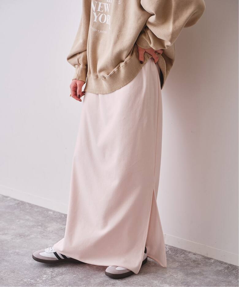 Higuchi×S ベロアスリットロングスカート（ロング・マキシ丈スカート  