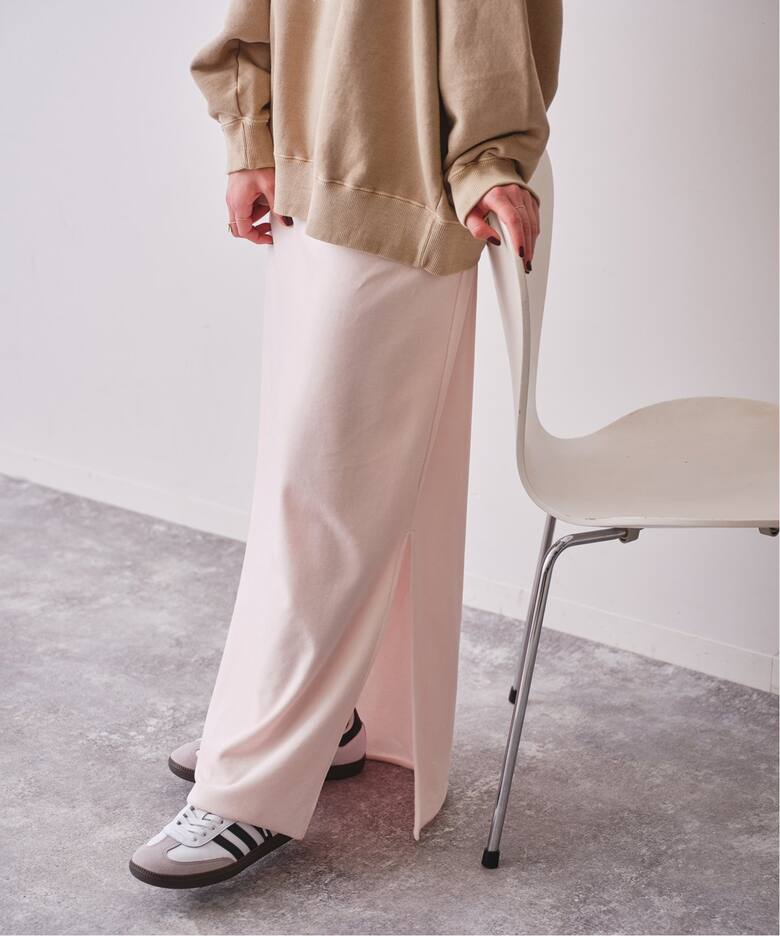 Higuchi×S ベロアスリットロングスカート（ロング・マキシ丈スカート  