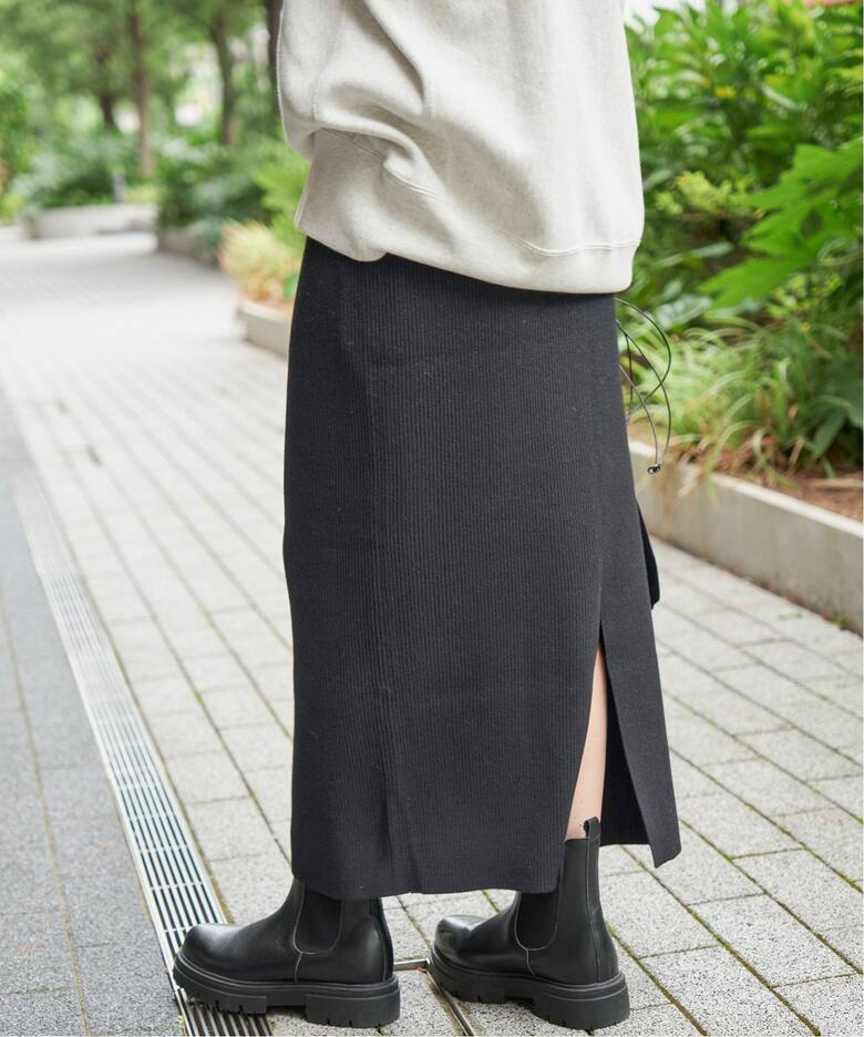WEB限定追加》ラメリブニットタイトスカート（その他スカート）｜Spick  