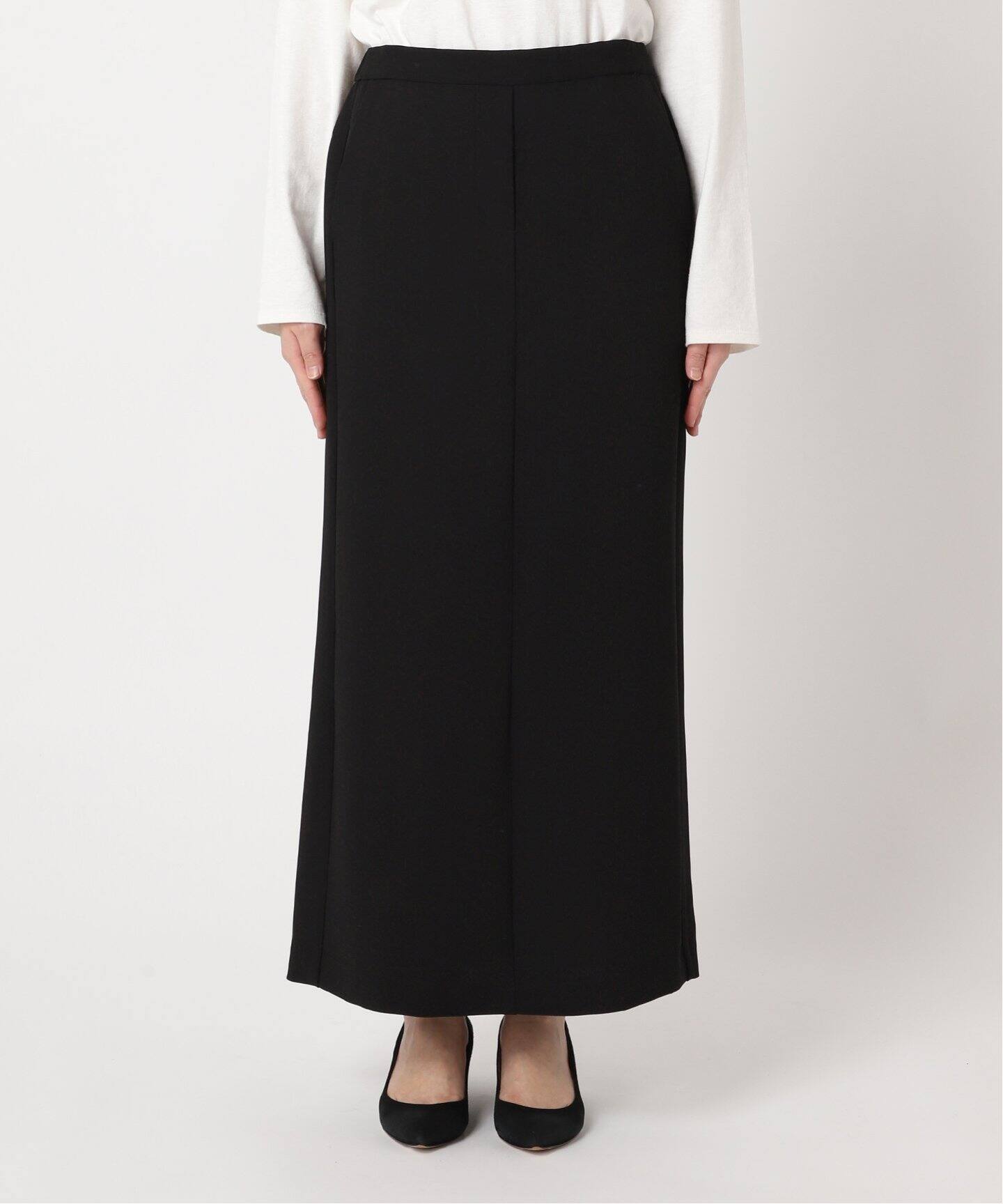 Spick & Span イージーIラインスカート 38 ブラック ≪追加≫イージーIラインスカート（ロング・マキシ丈スカート）｜Spick