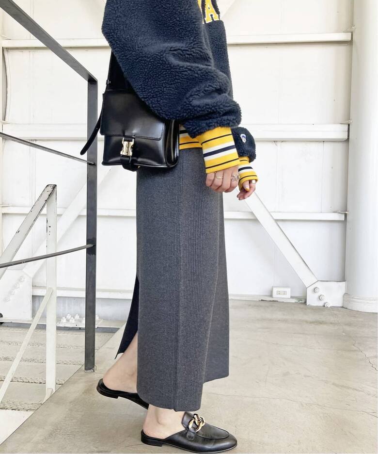 WEB限定追加2》ラメリブニットタイトスカート（その他スカート  