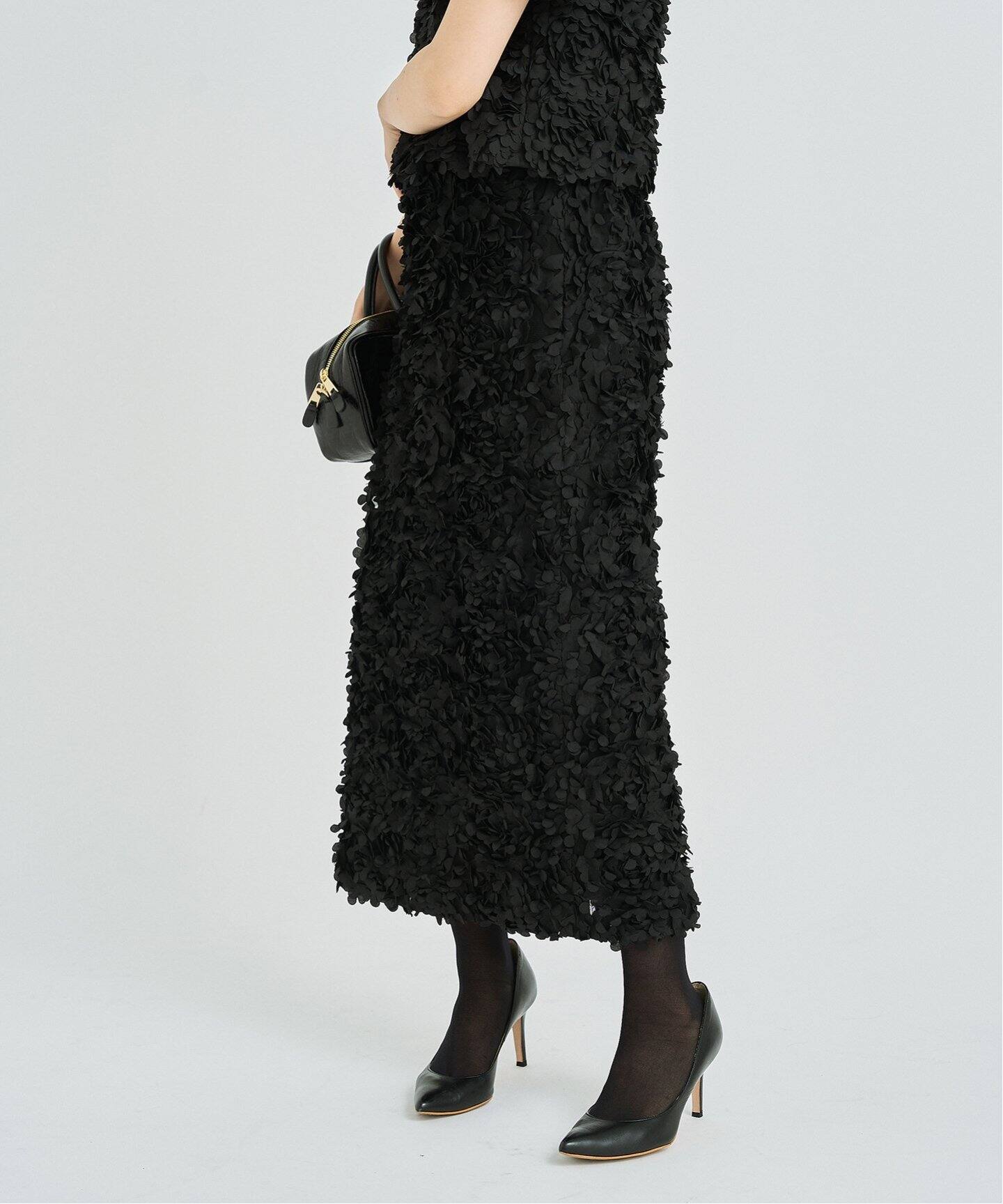 フラワーチュールタイトスカート（ロング・マキシ丈スカート）｜HARDY  
