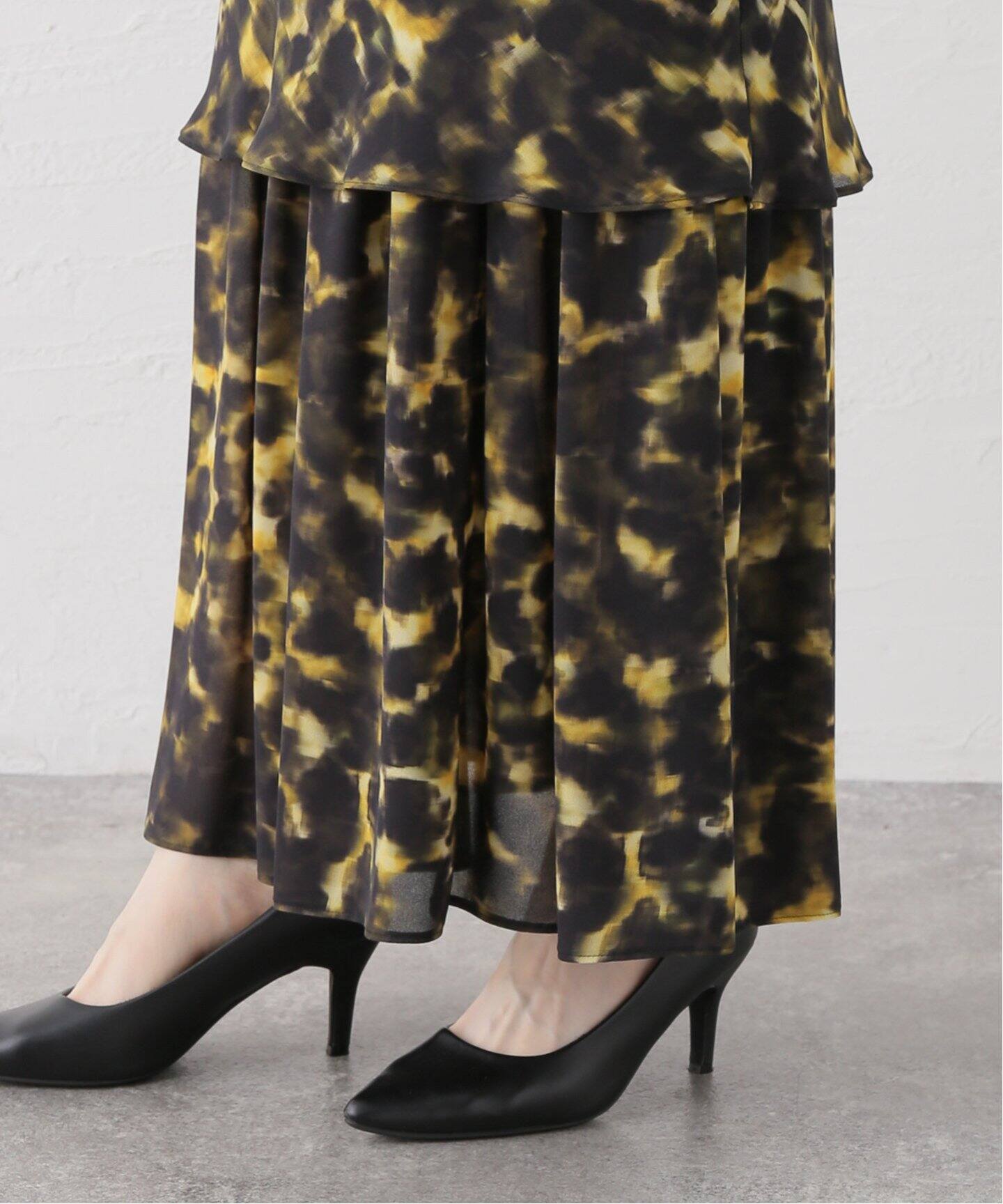 DELIY / デリー MOSAIC PRINT LAYERED SKIRT DLY-065135（ロング 