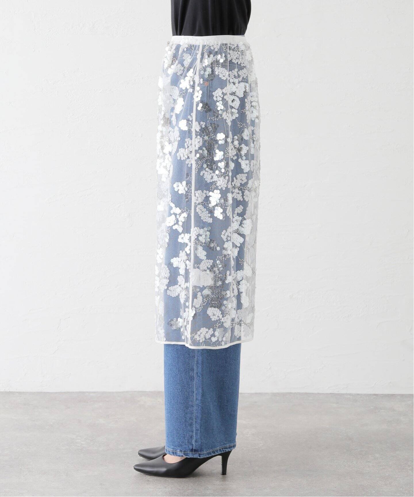 BAUM UND PFERDGARTEN / バウム ウンド ヘルガーデン Sequins SKIRT  