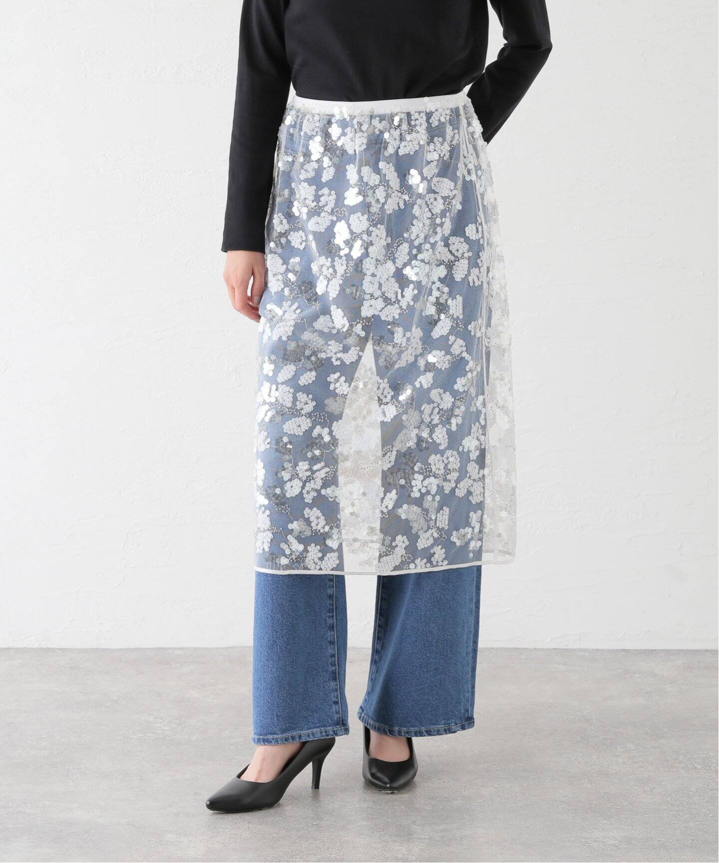 BAUM UND PFERDGARTEN / バウム ウンド ヘルガーデン Sequins SKIRT 