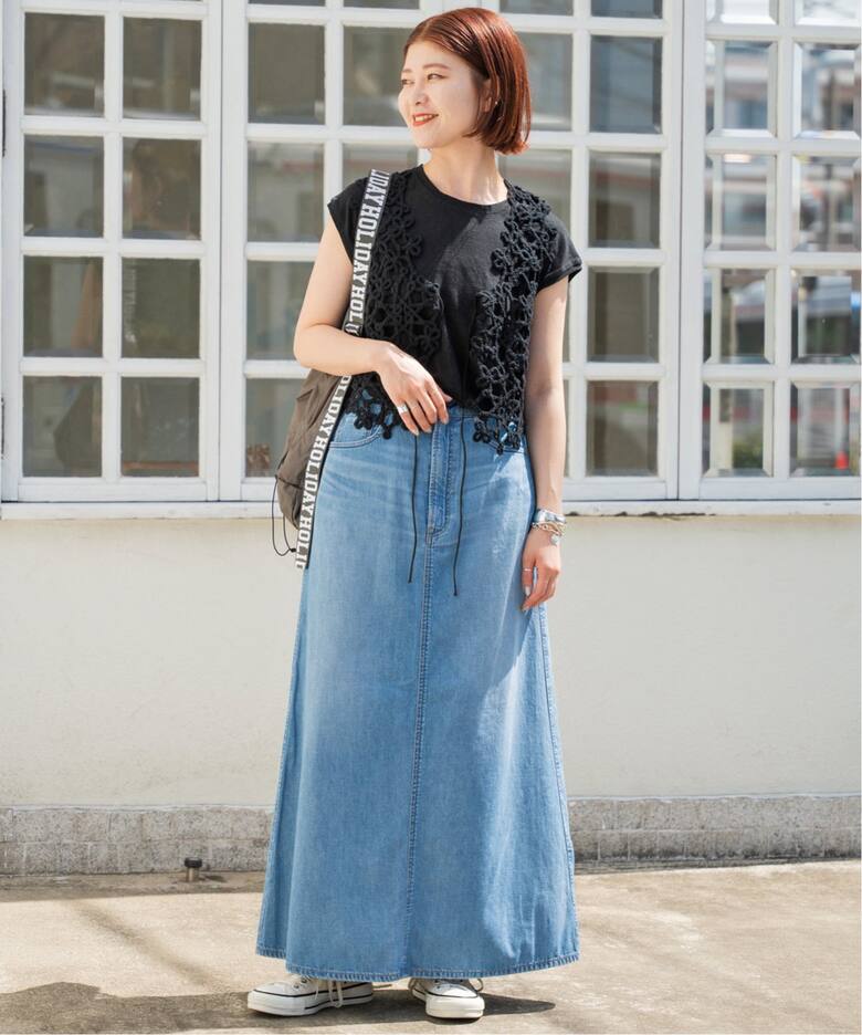 upper hights / アッパーハイツ 別注 THE LAZY SKIRT（デニムスカート 