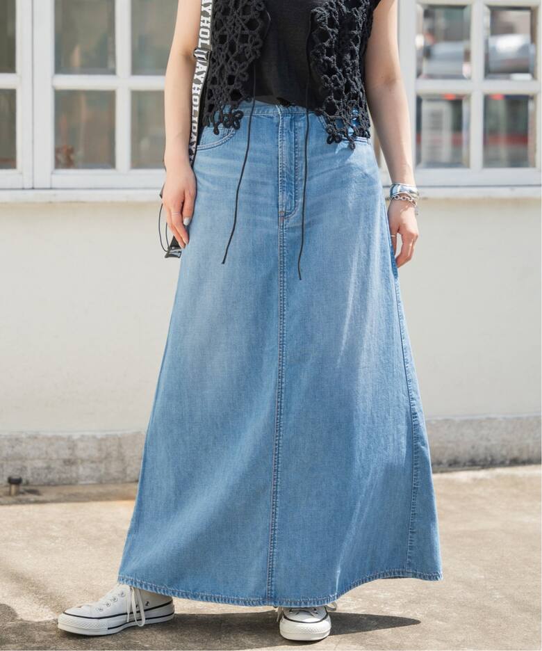 upper hights / アッパーハイツ 別注 THE LAZY SKIRT（デニムスカート  
